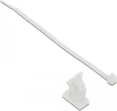 Immagine prodotto di DELOCK Kabelklemme 37 x 18 mm mit KBI  L 300 x B 4,8 mm weiß