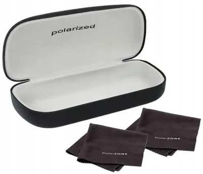 Produktbild von PolarZONE Hartschalen-Brillenetui mit Mikrofasertüchern