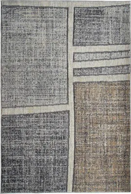 Immagine prodotto di Tappeto extra morbido con motivo quadricromatico grigio-verde 120x170