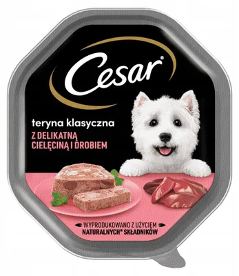 Zdjęcie produktu dla Cesar Tacka z delikatną cielęciną i drobiem 150g