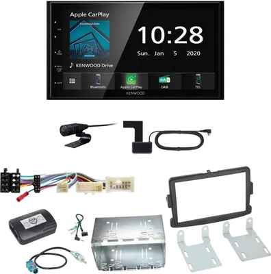 Produktbild von Kenwood DMX5020DABS USB Bluetooth DAB+ MP3 Einbauset für Renault Trafic 3