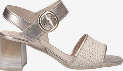 Produktbild von Gabor 41.701.42, Sandaletten in Beige, metallik für Damen, Größe 38,5