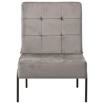 Immagine prodotto di Poltrona Relax 65x79x87 cm Grigio Chiaro in Velluto