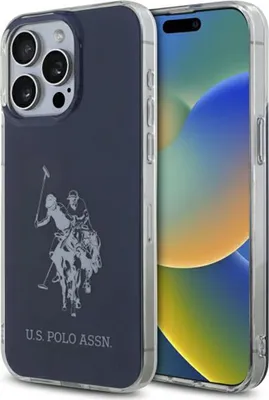 Obrázek produktu pro Iphone 15 Pro Max 6,7" modrá/modrá lesklá s velkým logem Ushcp15Xtpuhrbv