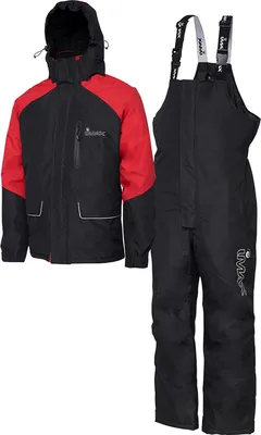A studio shot of a two-piece fishing suit.