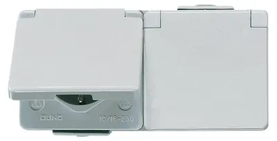 Image de Jung prise de courant CEBEC double 16A 250V horizontale 622 WW