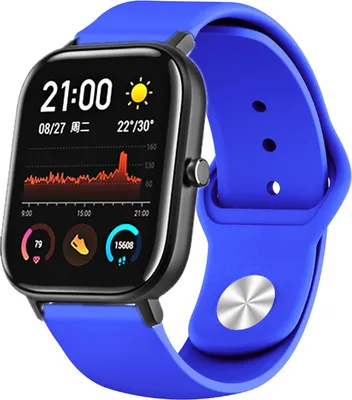 Produktbild von Strap-it Xiaomi Amazfit GTS Sportarmband (Blau)