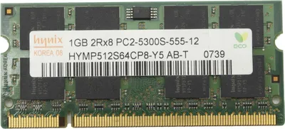 Obrázek produktu pro Hynix Hymp512s64cp8-y5 AB-T, 1GB, PC2, DDR2, 667MHz, SODIMM, paměťová modulu RAM