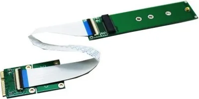 Produktbild von Sintech m.2 (NGFF) nvme SSD zu Mini PCIe Adapter mit 20 cm Kabel