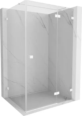 Immagine prodotto di Mexen Lunar T cabina doccia ad anta destra 110 x 80 cm, trasparente, bianca - 834T-110-080-20-00-P