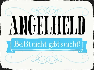 Produktbild von vianmo Holzschild 30x40 cm Angelheld beißt nicht angeln