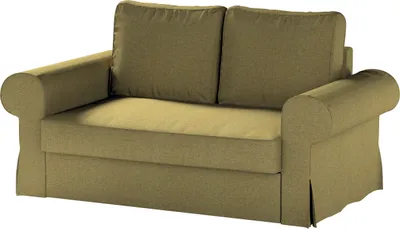 Produktbild von Dekoria Bezug für Backabro 2-Sitzer Sofa ausklappbar, olivgrün, Bezug für Backabro 2-Sitzer Sofa