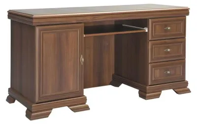 Immagine prodotto di Scrivania per computer Scrivania da lavoro Ripiano estraibile per tastiera Legno
