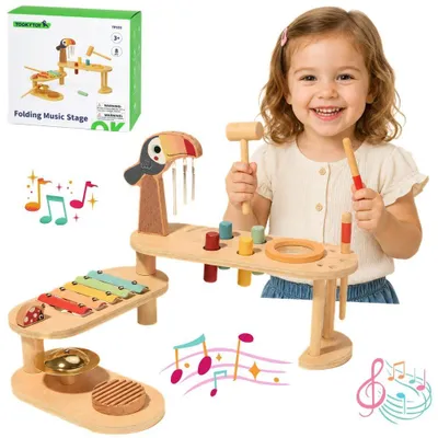Obrázek produktu pro Tooky Toy vzdělávací hudební stůl - Tukan