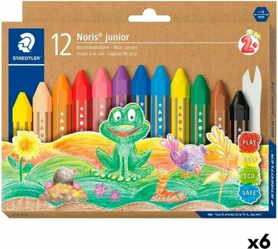 Produktbild von Wachstifte bunt Staedtler Noris (6 Stück)