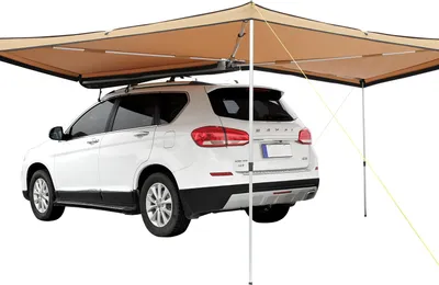 Immagine prodotto di Tenda da sole per veicoli 270 gradi 8,2' di altezza Tenda da sole laterale per auto retrattile UV50+