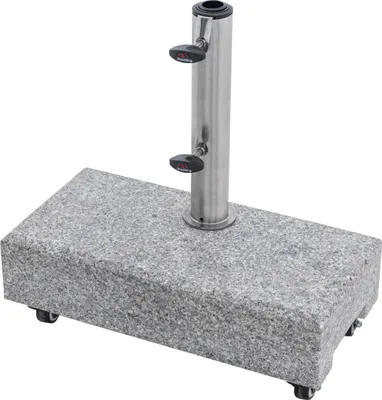 Produktbild von Doppler Balkon Schirmständer Granit 25 kg mit Rollen 32 x 45cm