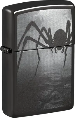 Obrázok produktu pre Zapa?ova? Zippo Spider Design leštený chróm benzínový vetruodolný