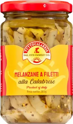 Produktbild von TuttoCalabria Auberginenfilets in Öl mit echtem kalabrischen Chili – Authentischer Genuss
