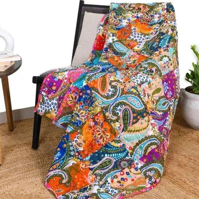 Produktbild von Omkeerbare Patchwork Gewatteerde Sprei für dein Bett mit Stil und Komfort
