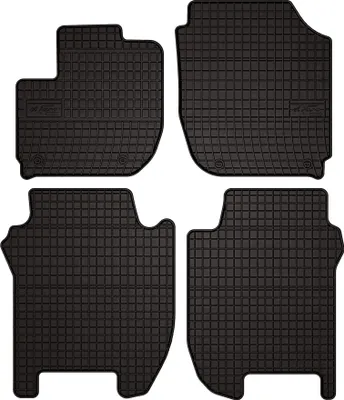 Immagine prodotto di Tappetini auto in gomma adatto per Honda Jazz IV (2015-2020, hatchback) neri, set 4 pz, con fissaggi