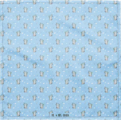 Produktbild von Mr. & Mrs. Panda Haarband Elefant Seifenblasen S - Blau - Geschenk, Liebesspruch, Halstuch, Hundehalstuch, Heimat, Lustige Sprüche, Bandana, Stirnband, Dreieckstuch