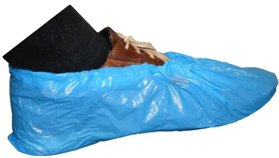 Wegwerpschuhüberzieher blau, 40 Mikron, 36x15 cm, 50 Stück