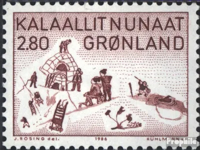 Produktbild von Briefmarken Dänemark - Grönland 1986 Mi 167 (kompl.Ausg.) postfrisch Kunst