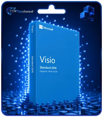 Produktbild von Microsoft Visio 2016 Standard Dauerlizenz - Vollversion für Windows