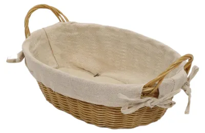 Produktbild von Kesper Brotkorb mit Stoff - Kunststoff - 30 x 20 x H9 cm