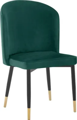 Produktbild von Kondela Esszimmerstuhl Udaja - Grün (Velvet) / Schwarz