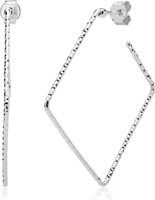 Produktbild von Quadratische Creolen 925er Silber
