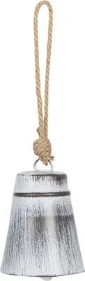 Zdjęcie produktu dla Clayre & Eef Żeliwny dzwonek do drzwi Ø 7x9 cm Szary Metal