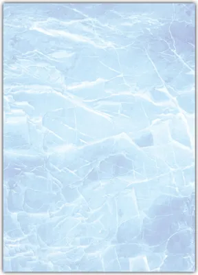 Produktbild von Marmorpapier Motivpapier Briefpapier (MPA-5217, DIN A4, 100 Blatt) Marmor Eis blau Gastronomie