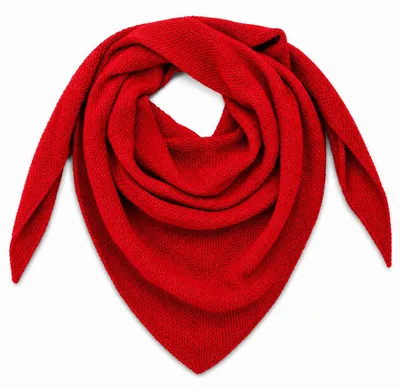 Produktbild von XL Strick Dreieckstuch - Schal  200 x 80 cm | Rot