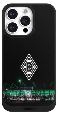 Produktbild von NIVOCASE Handyhülle für Apple iPhone 13 Pro  Hülle NIVOpure Case Schwarz Borussia Mönchengladbach Offizielles Lizenzprodukt Stadion