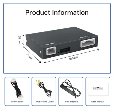 Productafbeelding van Autoradio Draadloos Carplay Android Auto - Voor Toyota Camry CHR RAV4 Corolla Tacoma Tundra Highlander Prius 4Runner Yaris