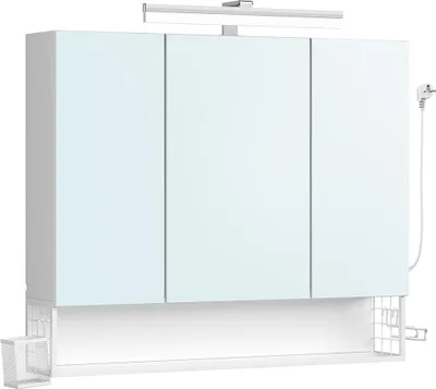Produktbild von Badezimmerschrank Weiß 16,5x90x75cm
