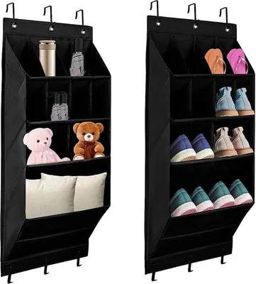 Produktbild von Famanu Schuhregal mit Haken - 11 Fächer für platzsparende Aufbewahrung
