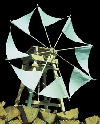 Produktbild von Segelwindmühle, das kleine Windkraftwerk Bausatz
