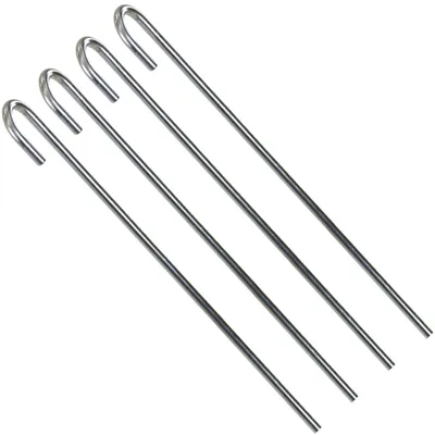 Produktbild von 4x XL Bodenanker 40 cm Verzinkt Erdanker Befestigungsanker Zelthering Zeltnagel Zelt Hering Erdnagel