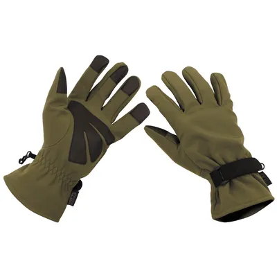Produktbild von Fingerhandschuhe Softshell oliv