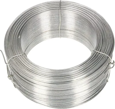 Produktbild von KOTARBAU® Gartendraht 1,0 mm 100m Pflanzendraht Basteldraht Bindedraht Spanndraht Zaundraht zum Binden von Pflanzen verzinkt Silber