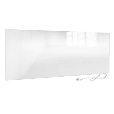 Produktbild von VIESTA® H700GW Infrarotheizung Glas Wandheizung 700 W – Infrarot Heizpaneel aus Sicherheitsglas, Weiß
