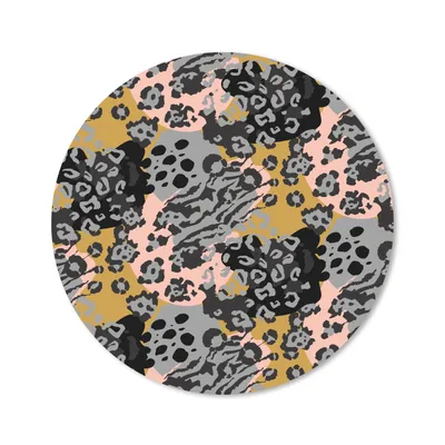 Produktbild von MuchoWow® Mauspad Mousepad Schnittmuster - Tiere - Pantherdruck 40x40 cm - Mousepads - Maus Mat - Pad - Mausunterlage - Schreibtisch Accessoires