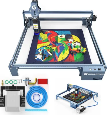 Produktbild von SCULPFUN S9 Hochleistungs-Graviermäschine 90W und Luftunterstützungs-Düsenset (220V, 30L/Min)