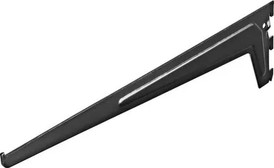 Produktbild von Träger 1-reihig 3 Haken 500 mm schwarz