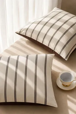 Zdjęcie produktu dla Poszewka 40X40 Line Beż+Brąz