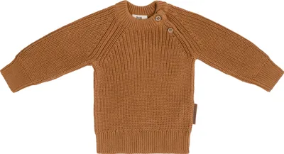 Image de Pull pour bébé Baby's Only, modèle "Soul" en caramel, taille 56, couleur marron