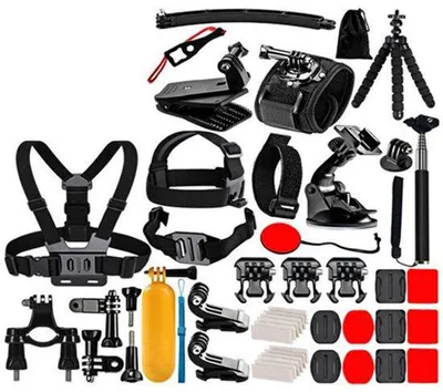 Immagine prodotto di Supporto posteriore per videocamere d'azione GoPro Hero - Set combinato con meccanismo di montaggio fisso